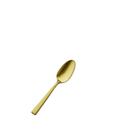 Bon Chef Roman, Demitasse Spoon, Matte Finish, 18/10, 4.5" - Gold Matte , set of 12 S3716GM